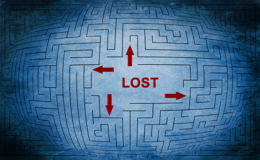 Lost maze concept